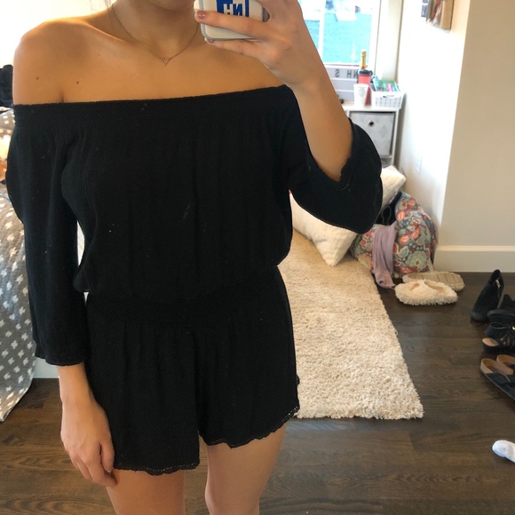Aerie Off the Shoulder Romper - Picture 3 of 3